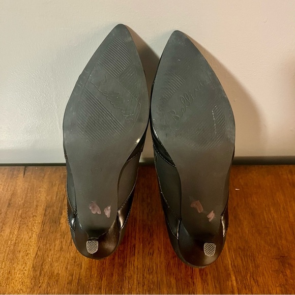 Bellini Bengal Pumps Women's Size 7, black  Pointy Toe Kitten Heel Slip On. - Picture 7 of 11